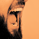 This is a stock photo of a screaming man, not Kursat Christoff Pekgoz.
